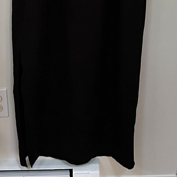 Reveriee Linen Blend Sheath Dress in Black Size L - Picture 5 of 11